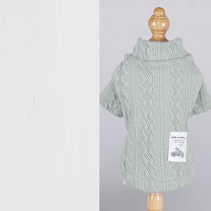Acrylic High Elastic Pet Knitted Solid Color Sweater