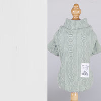 Acrylic High Elastic Pet Knitted Solid Color Sweater