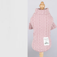 Acrylic High Elastic Pet Knitted Solid Color Sweater